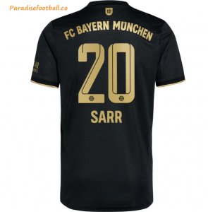 2021-22 FC Bayern Munchen Away Soccer Jersey Shirt with Sarr 20 printing
