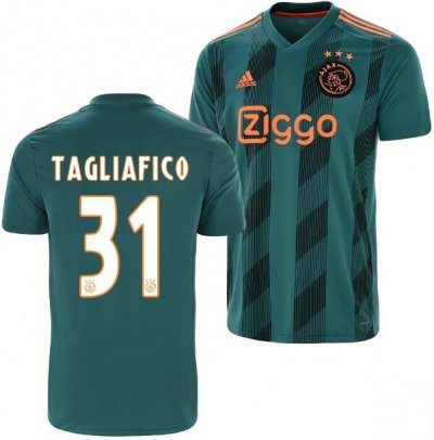 2019-20 Ajax Away Soccer Jersey Shirt Nicolas Tagliafico 31