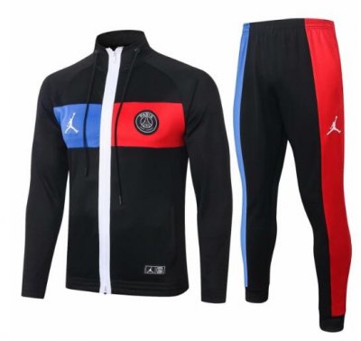 2020-21 PSG Jordan Black Training Suit Jacket with Pants