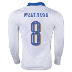 2016 Italy MARCHISIO #8 LS Away Soccer Jersey