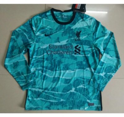 2020-21 Liverpool Long Sleeve Away Soccer Jersey Shirt