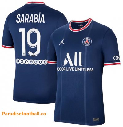 2021-22 Maillot PSG Domicile Soccer Jersey Shirt Sarabia 19