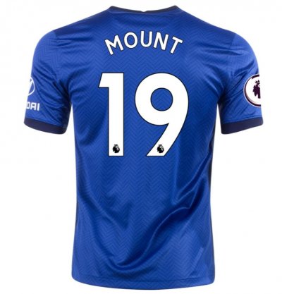 2020-21 Chelsea Home Soccer Jersey Shirt MASON MOUNT #19