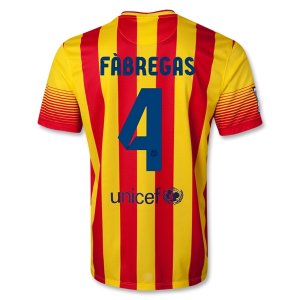 13-14 Barcelona #4 FABREGAS Away Soccer Jersey Shirt 13-14 Barcelona #4 FABREGAS Away Soccer Jersey Shirt