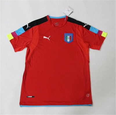 2016 Italy Euro Red Goalkeeper Jersey