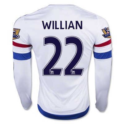 2015-16 Chelsea WILLIAN #22 LS Away Soccer Jersey