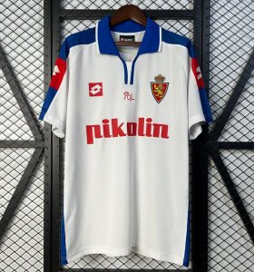 2004 Real Zaragoza Retro Home Soccer Jersey Shirt