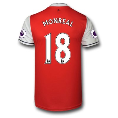 2016-17 Arsenal 18 MONREAL Home Soccer Jersey