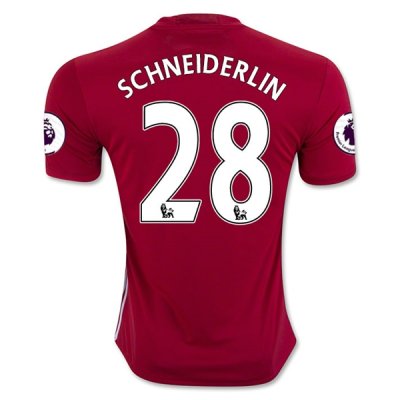 2016-17 Manchester United 28 SCHNEIDERLIN Home Soccer Jersey