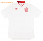 2012 England Retro Home White Soccer Jersey Shirt