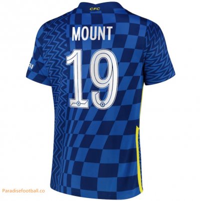 2021-22 Chelsea Cup Home Soccer Jersey Shirt with Mount 19 printing