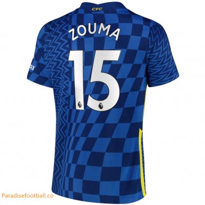 2021-22 Chelsea Home Soccer Jersey Shirt Zouma 15 printing
