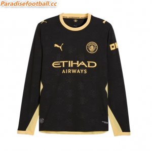 2026-27 Manchester City Away Long Sleeve Soccer Jersey Shirt Authentic Version