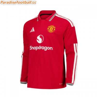 2026-27 Manchester United Home Long Sleeve Soccer Jersey Shirt