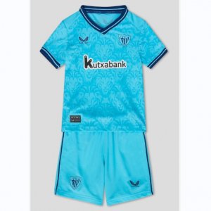 2023-24 Athletic Bilbao Kids Away Soccer Kits Shirt With Shorts