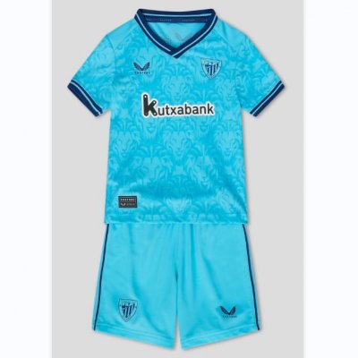 2023-24 Athletic Bilbao Kids Away Soccer Kits Shirt With Shorts