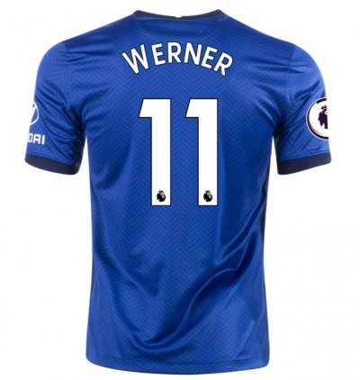 2020-21 Chelsea Home Soccer Jersey Shirt TIMO WERNER #11