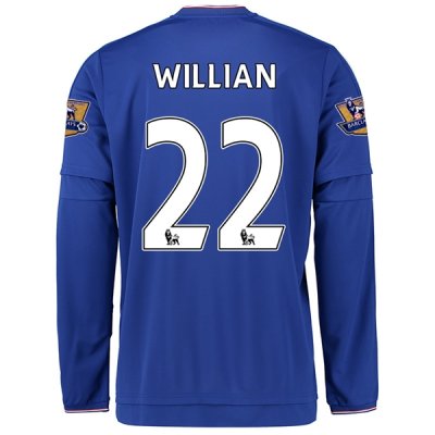 2015-16 Chelsea WILLIAN #22 LS Home Soccer Jersey
