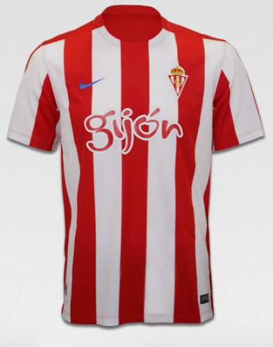 2016-17 Sporting Gijon Home Soccer Jersey