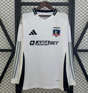 2025-26 Colo-Colo Long Sleeve Home Soccer Jersey Shirt