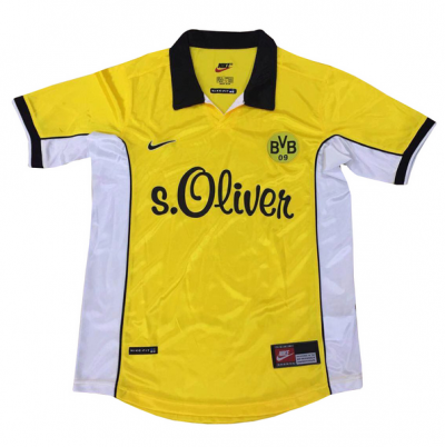 1998 Borussia Dortmund Retro Home Soccer Jersey Shirt
