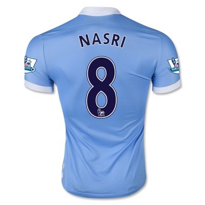 2015-16 Manchester City NASRI 8 Home Soccer Jersey