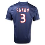 12/13 PSG #3 SAKHO Home Soccer Jersey Shirt