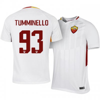 2017-18 Roma Marco Tumminello #93 Away Soccer Jersey