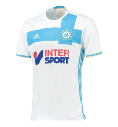 2016-17 Olympique Marseille Home Soccer Jersey