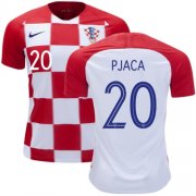 2018 World Cup Croatia Home Soccer Jersey Shirt Marko Pjaca #20