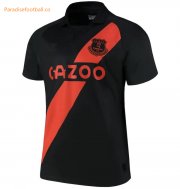 2021-22 Everton Away Black Soccer Jersey Shirt