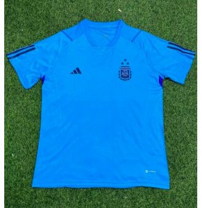 2022 FIFA World Cup Argentina Three Stars Blue Training Shirt
