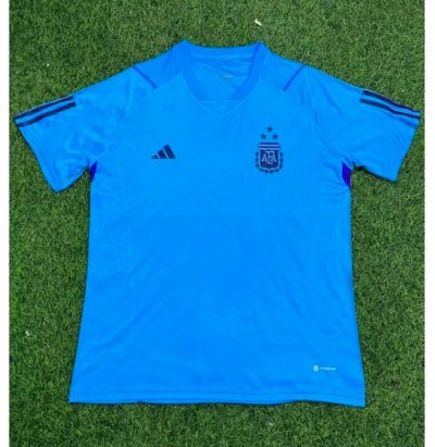 2022 FIFA World Cup Argentina Three Stars Blue Training Shirt
