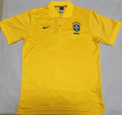 2016-17 Brazil Yellow Polo Shirt