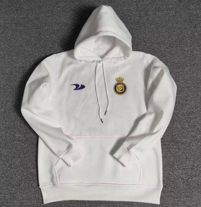 2022-23 Al-Nassr FC White Hoodie Sweatshirt With Ronaldo #7