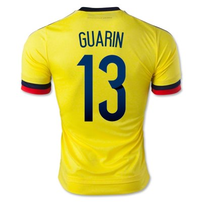 Colombia 2015 GUARIN #13 Home Soccer Jersey