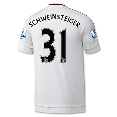 2015-16 Manchester United SCHWEINSTEIGER #31 Away Soccer Jersey