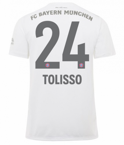 2019-20 Bayern Munich Away Soccer Jersey Shirt Tolisso 24