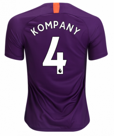 2018-19 Manchester City Third Soccer Jersey Shirt Vincent Kompany #4