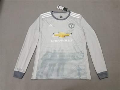 2017-18 Manchester United Third LS Soccer Jersey
