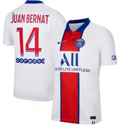 2020-21 PSG Away Soccer Jersey Shirt Juan Bernat 14