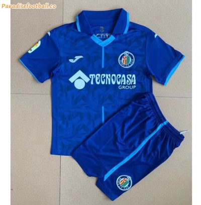 Kids Getafe 2021-22 Home Soccer Kits Shirt With Shorts