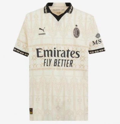 2023-24 AC Milan Fourth Away Light Soccer Jersey Shirt Player Version