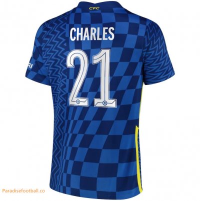 2021-22 Chelsea Cup Home Soccer Jersey Shirt with Charles 21 printing