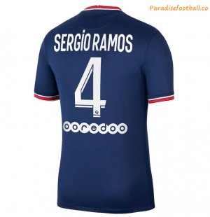 2021-22 Maillot PSG Domicile Home Soccer Jersey Shirt with Sergio Ramos 4 printing