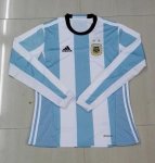 2016 Argentina LS Home Soccer Jersey