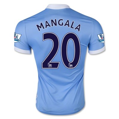 2015-16 Manchester City MANGALA 20 Home Soccer Jersey