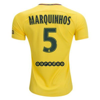 PSG 2017-18 Marquinhos #5 Away Soccer Jersey Shirt