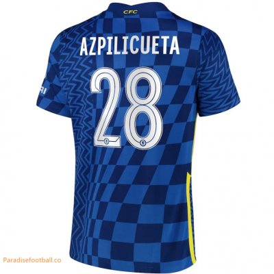 2021-22 Chelsea Cup Home Soccer Jersey Shirt with Azpilicueta 28 printing