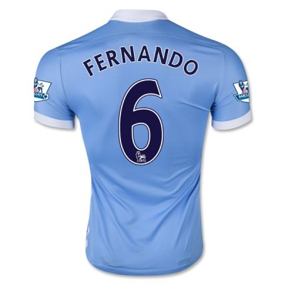 2015-16 Manchester City FERNANDO 6 Home Soccer Jersey